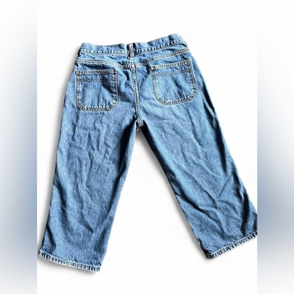 Calvin Klein Retro Low-Rise Blue Jean Capris Size 9 - Picture 5 of 5